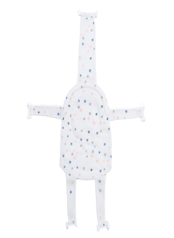 shenruifa Baby Bath Seat Support Non Slip Universal Detachable Net Bathtub Sling Shower Mesh (White) - Image 1